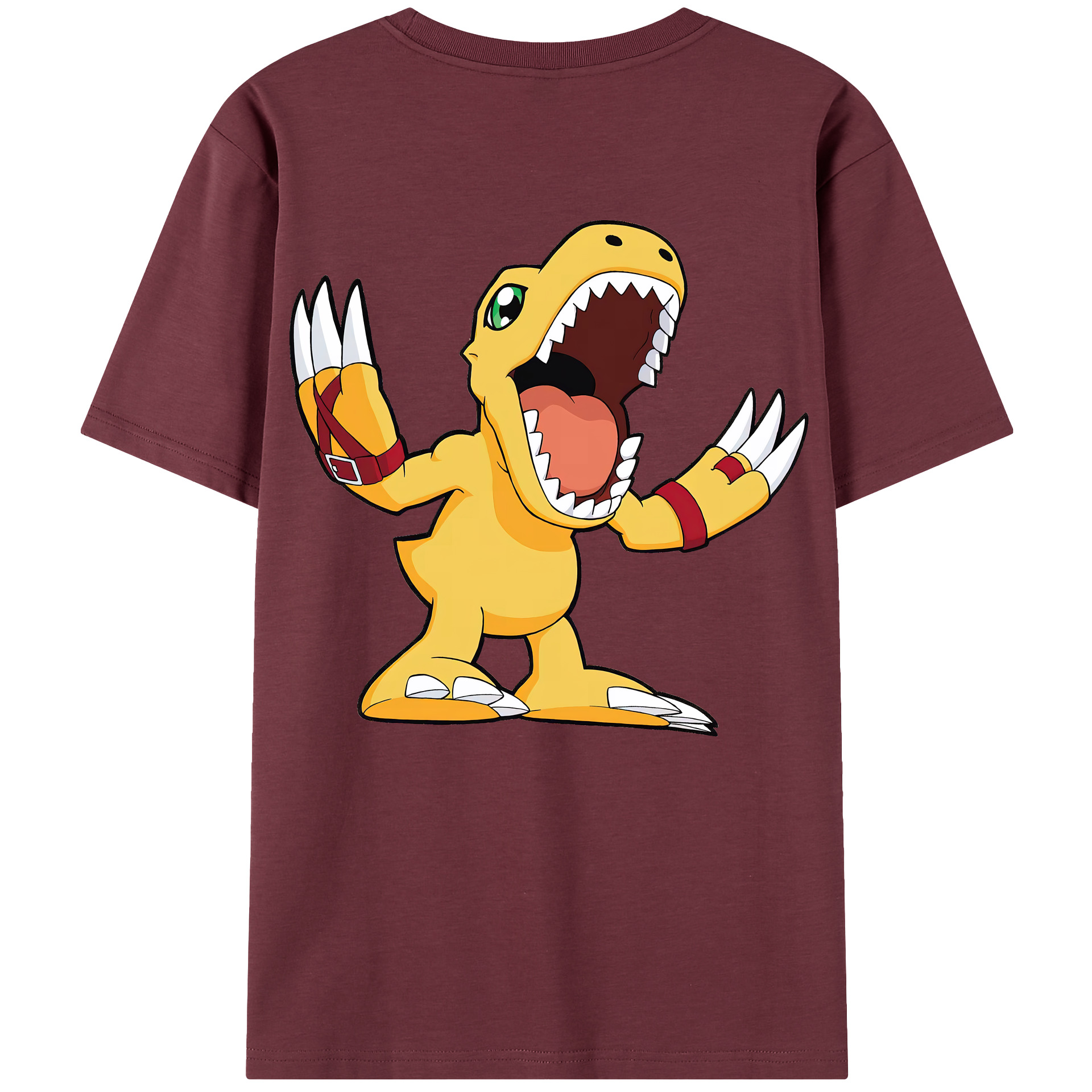 （画像用） Digimon デジタルモンスター/デジモン 綿100％半袖Tシャツ（背面プリント）